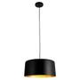 Imagem de Pendente bot preto e dourado (d)50cm (a)38,5cm 1x40w e27