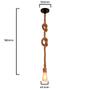 Imagem de Pendente Corda 1,5M 1 Bocal E27X1 - Nlux