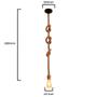 Imagem de Pendente Corda 2M 1 Bocal E27X1 - Nlux