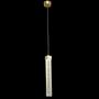 Imagem de Pendente Cristal Dourado Retangular Bolhas LED 7W 3 em 1 30cm