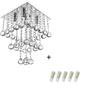 Imagem de Pendente Cristal Legitimo Classic Square Long 30 + Lamp 3000