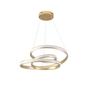 Imagem de Pendente De Led Infinity Dourado 57Cm
