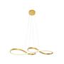 Imagem de Pendente Espiral Metal Dourado 75cm Led 39W 3000K Bivolt