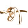 Imagem de Pendente fluire dourado (c)100cm (l)25cm (a)30cm 1x45w 3000k 2700lm - re006