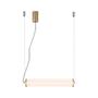 Imagem de Pendente lampe bronze e transp (c)65cm (l)7.35cm (a)7.35cm  1x23w 3000k 115