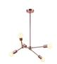 Imagem de Pendente leblon rose gold (d)60cm (a)118cm 5xe27 200w - rm001r