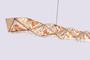 Imagem de Pendente Led Cristal Ky Ori 94Cm 3000K Ouro Brilho