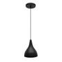 Imagem de Pendente Luminária de Teto desing Cone Preto Com Lâmpada branco quente para sala de estar, cozinha, quarto