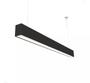 Imagem de Pendente luminaria led linear retangular escritório office 30w 3000k bivolt preto