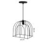 Imagem de Pendente Lustre Aramado Gaiola Preto 110/220