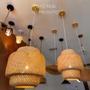 Imagem de Pendente Lustre De Bambu Luz Harmônica E Estilo Rústico