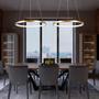 Imagem de Pendente Lustre Led Moderno 1 Aro Arco Anel Atenas 60Cm 29W