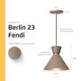 Imagem de Pendente Lustre Luminária Berlin 23cm Fendi