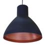 Imagem de Pendente Lustre Luminária Bojudo Preto Marina Decorações