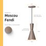 Imagem de Pendente Lustre Luminária Cone Moscou 39cm Fendi