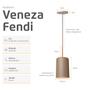 Imagem de Pendente Lustre Luminária Veneza Fendi