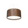 Imagem de Pendente Lustre Madeira Imbuia Redondo Accord D50Cm X H25Cm