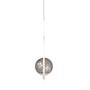 Imagem de Pendente Lustre On Loop BRANCO com globo de vidro FUMÊ