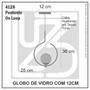 Imagem de Pendente Lustre On Loop ROSÉ com globo de vidro ÂMBAR