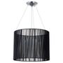 Imagem de Pendente Lustre Silk Preto Com Globo Para Led 45 Cm