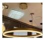 Imagem de Pendente Moderno Anel Ring Dourado 1 Arco 20w 40cm Led