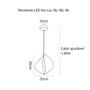 Imagem de Pendente Moderno LED Concha 3 em 1 Bivolt Cor Dourado