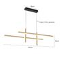 Imagem de Pendente Moderno Led Dourado Ashi 1,20M Nordecor