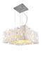 Pendente nidus de acrílico branco e vidro opalino fluor. compacta - LLUM Bronzearte Imagem de Pendente nidus de acrílico branco e vidro opalino fluor. compacta