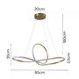 Imagem de Pendente Nordecor Led Wari 2189 - Bronze - 3000K  49W / 3430lm / IP20