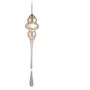 Imagem de Pendente organika cromado e champagne (d)13.5cm (a)65cm 1xe14 40w - kb001a