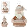 Imagem de Pendente Papai Noel / Boneco De Neve Caramelo/dourado 17x13cm - ZEIN IMPORTACAO