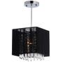 Imagem de Pendente rammer 20cm quadrado e-27 1 lamp. max 60w preto