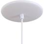 Imagem de Pendente Retrô 34cm Luminária Lustre Alumínio E27 Branco Textura com Amarelo