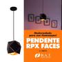 Imagem de Pendente rpx faces 1l preto