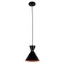 Imagem de Pendente set preto e cobre (d)23cm (a)23cm  1x40w   e27