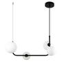 Imagem de Pendente Stato Preto e Globos De Vidro Branco P/ LED G9 PD1326-BR ST1934