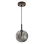 Imagem de Pendente Tati Globo Vidro Smoky 15cm Starlux Zr061 + LED 3000K 110V St1953