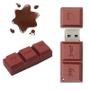 Imagem de Pendrive Criativo 4GB USB 2.0 em Formato de Chocolate - Kit com Acessórios