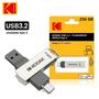 Imagem de Pendrive Kodak USB 3.2 Tipo-C - Alta Velocidade (256GB, 128GB, 32GB)