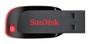 Imagem de Pendrive Sandisk Cruzer Blade 128Gb 2.0 Preto E Vermelho