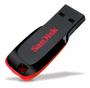 Imagem de Pendrive Sandisk Cruzer Blade 128gb 2.0 Preto e Vermelho