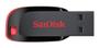 Imagem de Pendrive SanDisk Cruzer Blade 8GB 2.0 preto e vermelho