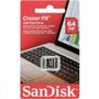 Imagem de Pendrive USB Cruzer Fit Flash Drive 64GB Sandisk