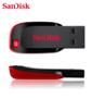 Imagem de Pendrive Usb Sandisk 2.0 128Gb Cruzer Blade Preto E Vermelho