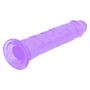 Imagem de Penis Dildo Protese Realistico Transparente Cristal com ventosa 21,6 x 4,2 cm Roxo