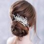 Imagem de Pente De Cabelo Flor Com Strass Prateado, Tiara De Noiva, Faixa De Cabelo, Acessórios Para Cabelo De