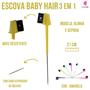 Imagem de Pente /Escovinha Para Manusear Baby Hair 3 em 1 Com Cabo Auxiliar De Aço