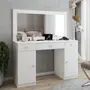 Imagem de Penteadeira Camarim Margot 2 Portas 3 Gavetas Porta Jóias Branco - Panorama Móveis