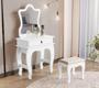 Imagem de Penteadeira Com Banqueta Baby 7200 Luxo Jb Branca