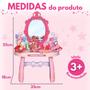 Imagem de Penteadeira Infantil Brinquedo para Menina com Acessórios Faz de Conta